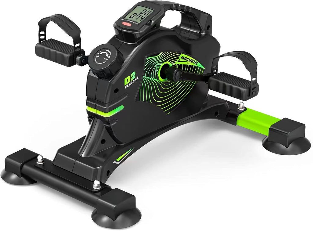Under Desk Bike Pedal Exerciser Magnetic Mini Exercise Bike Stationary Cycle with Carpet C1573