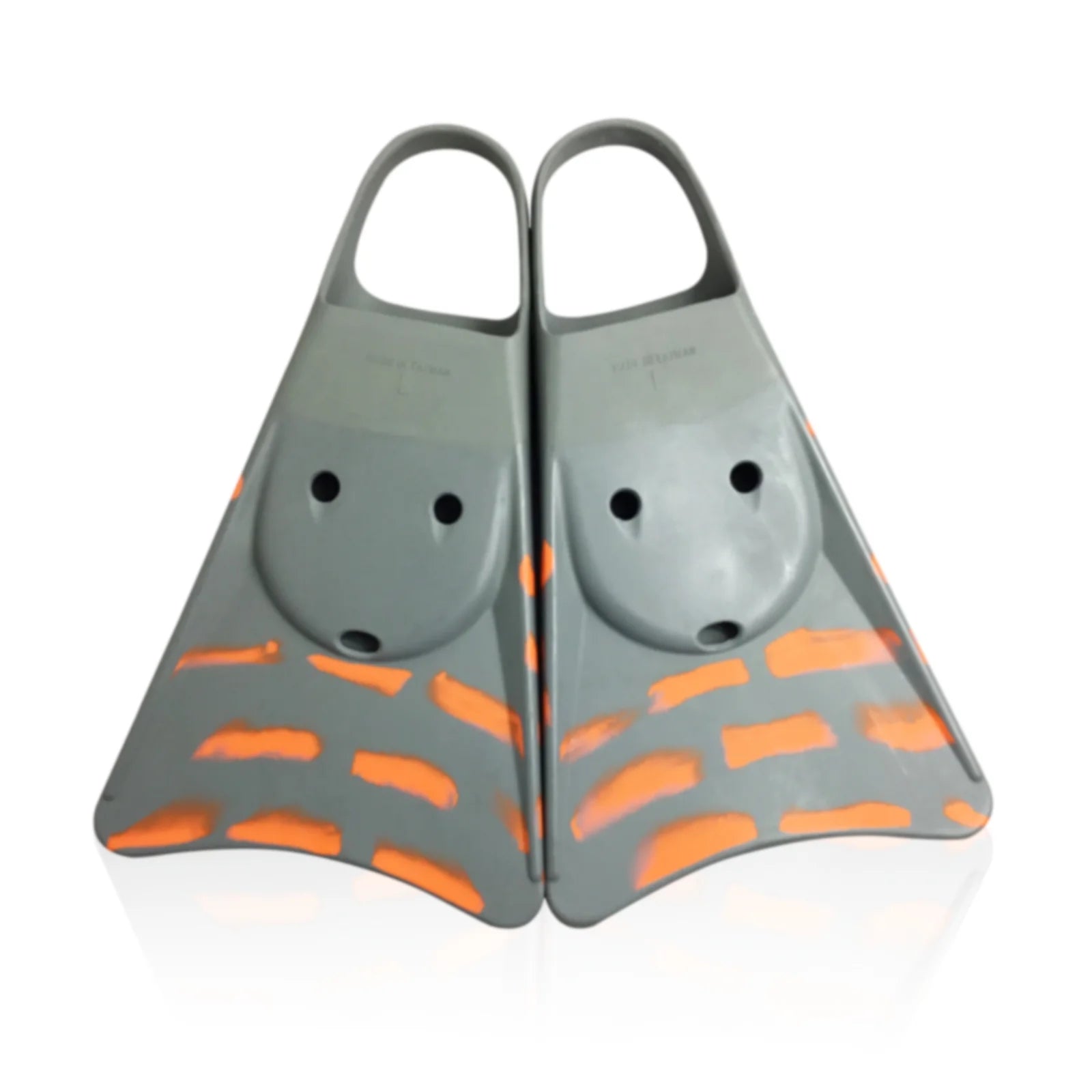 Swimfins Grey/Orange stripes XS W85087