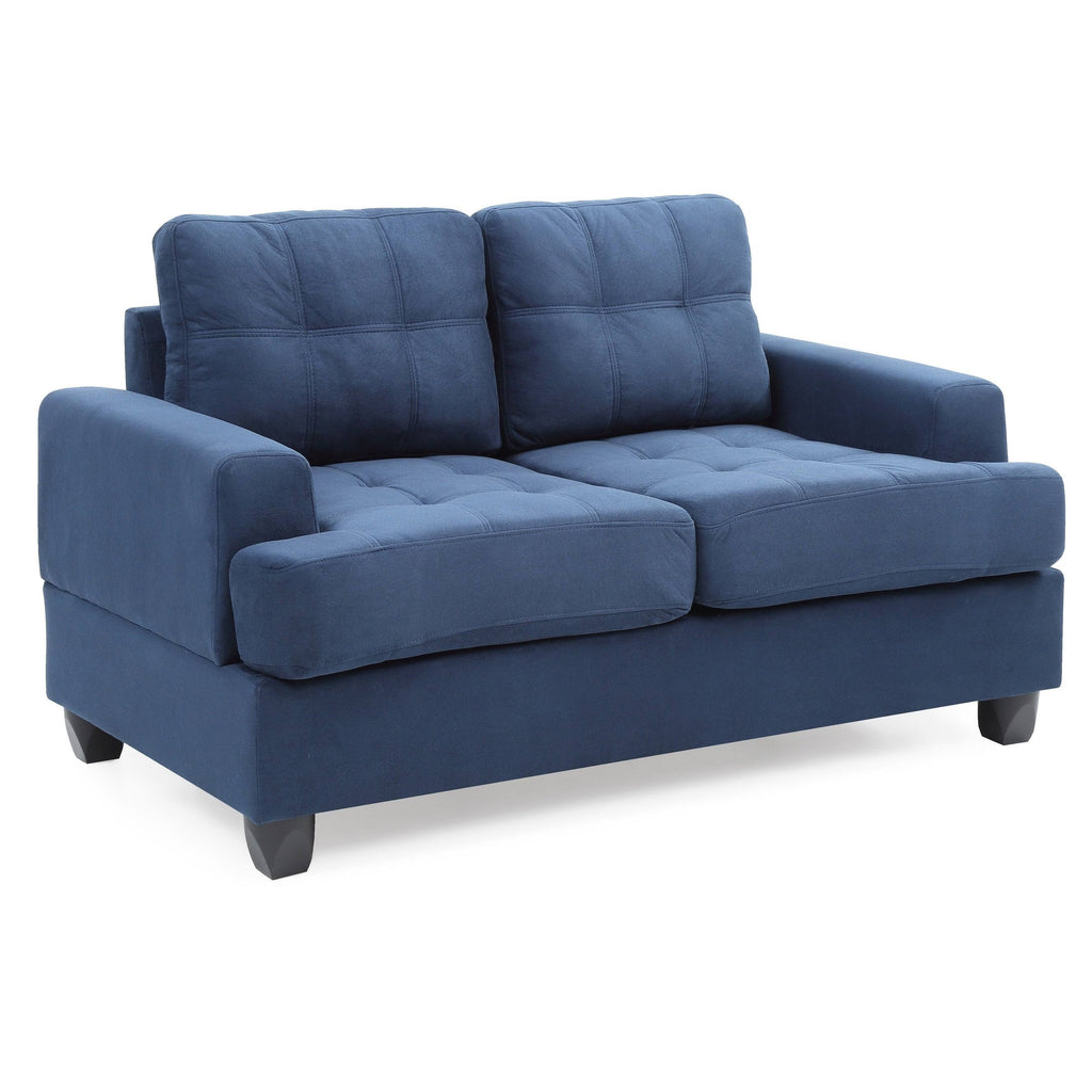 Navy Blue Loveseat X4262