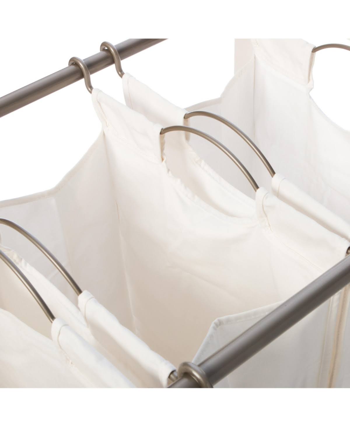 White 3 Bag Laundry Cart U789268