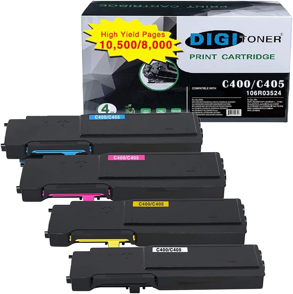 Toner Cartridge 4-Pack for Xerox VersaLink C400 C405 Y995
