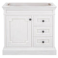 White Wash Bath Vanity Cabinet Q45686