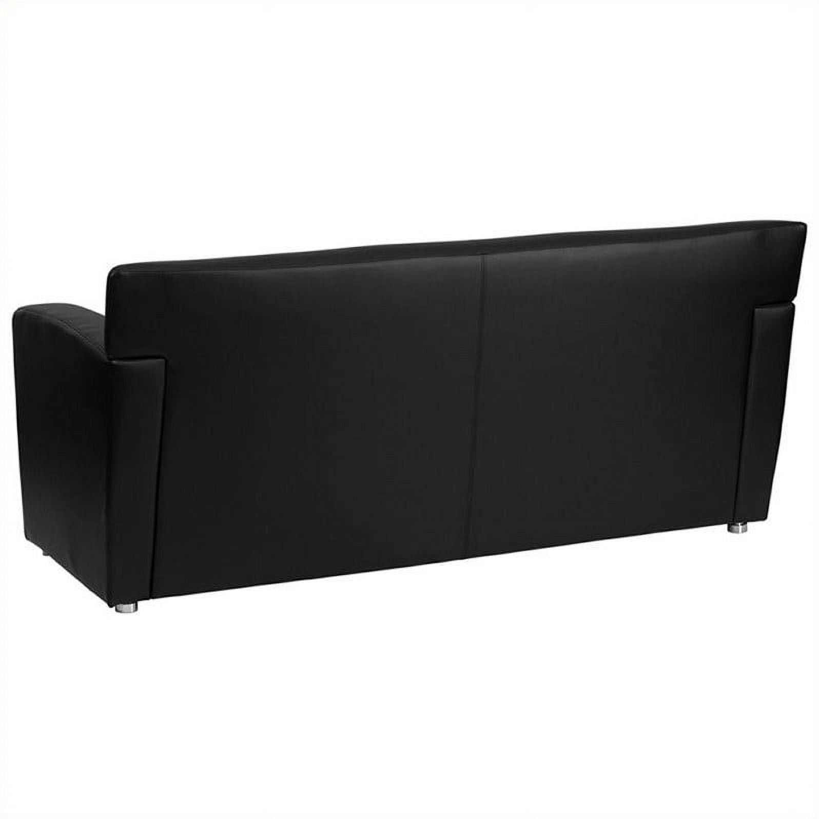 Black Leather Sofa Y305