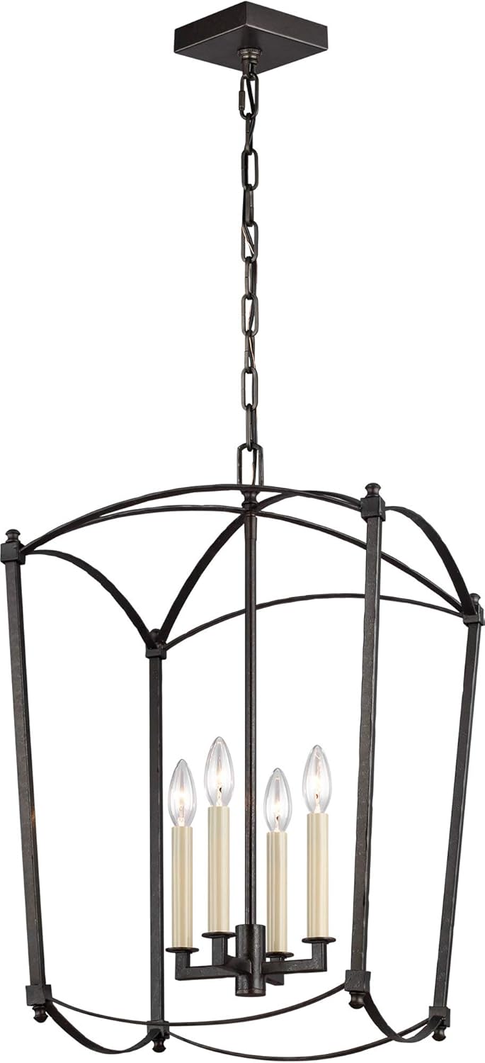 8-Light Antique Guild Candle Chandelier T3046