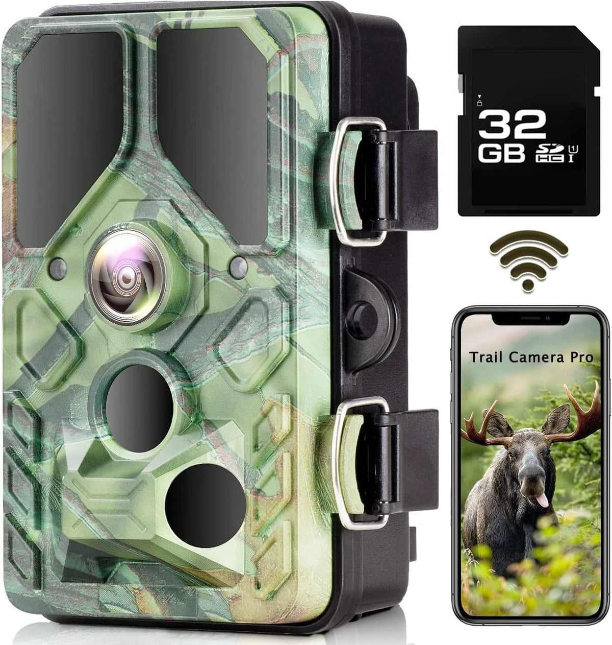 20MP 1296P Wildlife Camera with 32GB SD Card A4621