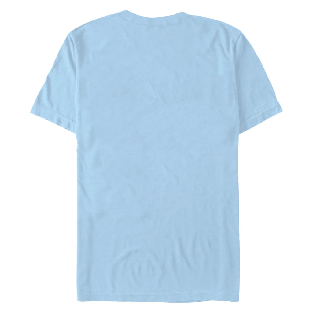 Men's Graphic Tee Light Blue 2X Large K84114