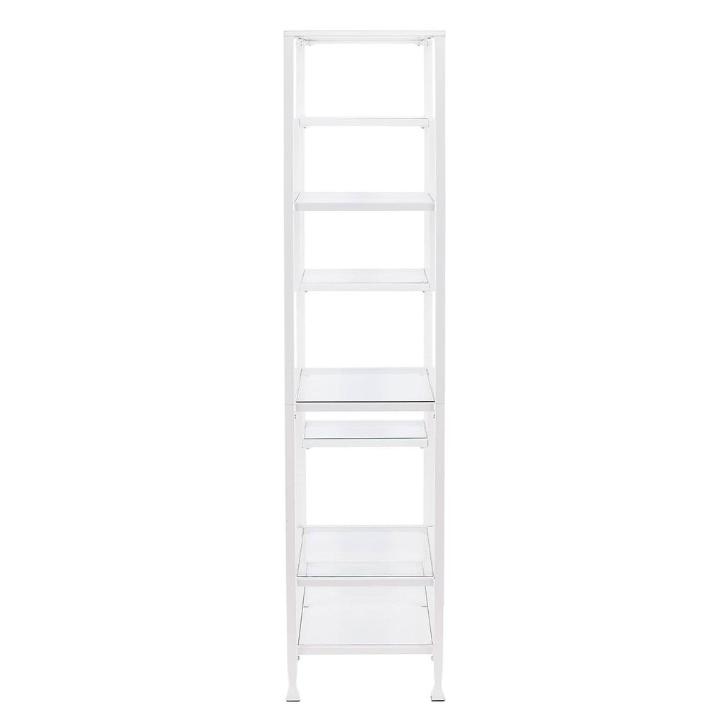 White Asymmetrical Bookcase Q948547