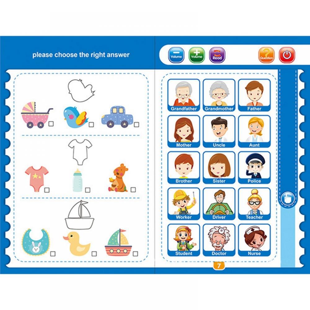 Sound Book for Children English Letters & Words Educational Toys C41791