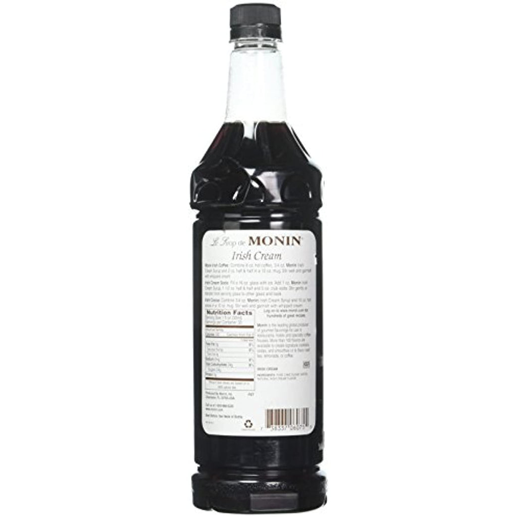 Irish Cream Flavored Syrup, 33.8-Ounce Plastic Bottle Z224