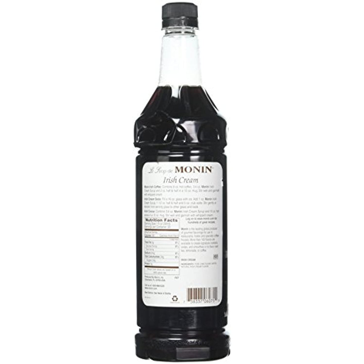 Irish Cream Flavored Syrup, 33.8-Ounce Plastic Bottle Z224