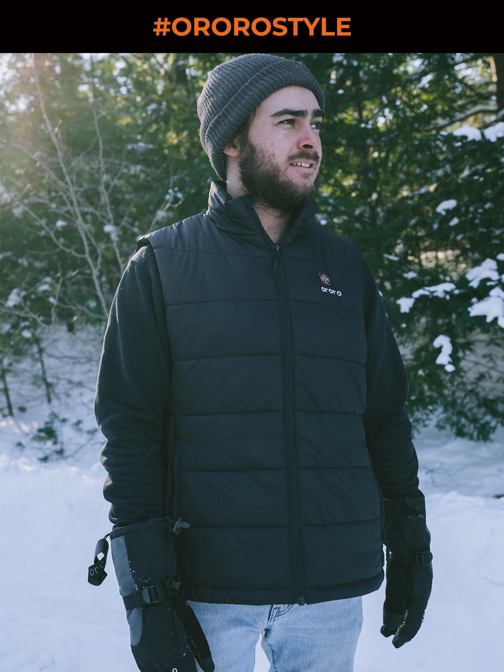 Heated Vest with Battery (Black, M) W57032