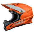Matt Orange Grey Solid Cross Helmet X894457
