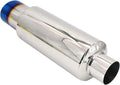 Blue Burnt Stainless Steel Exhaust Tip, 2.5" Inlet 4" Outlet, Pack of 2 A123