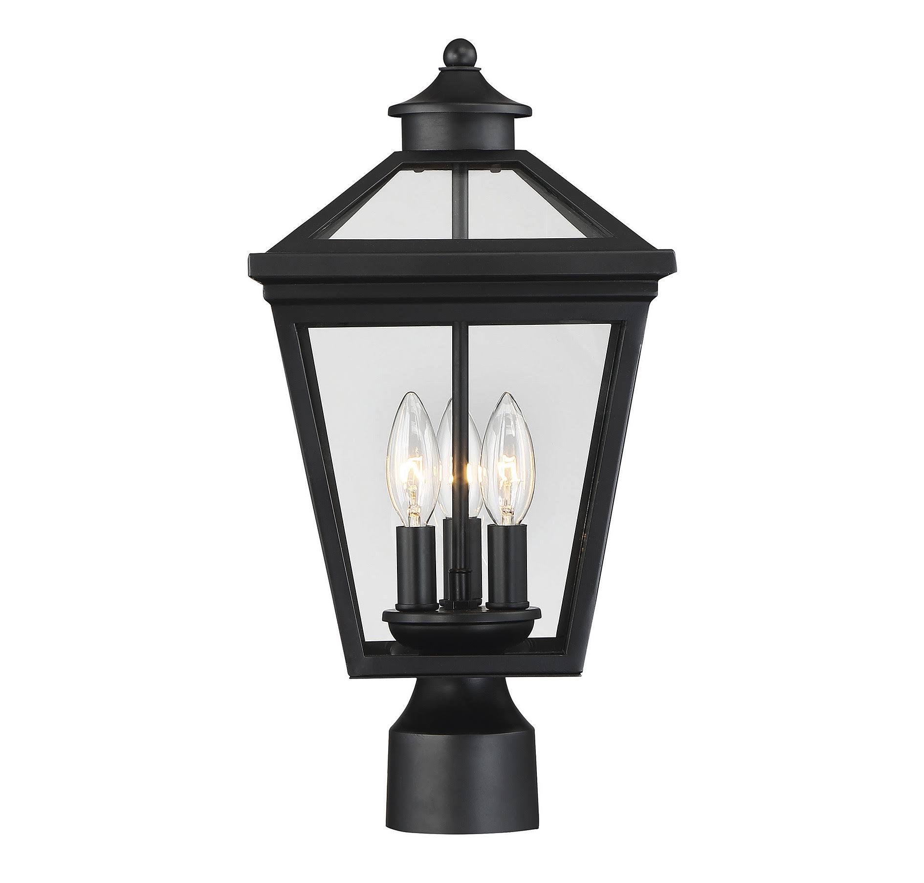 Black Post Lantern R78344