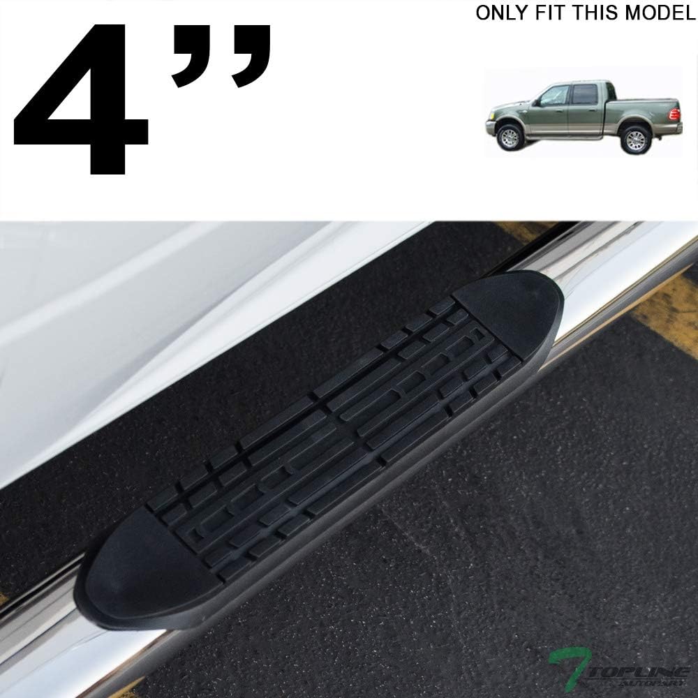 4" Oval Polished Stainless Steel Side Step Nerf Bars Rail Running Boards H594154