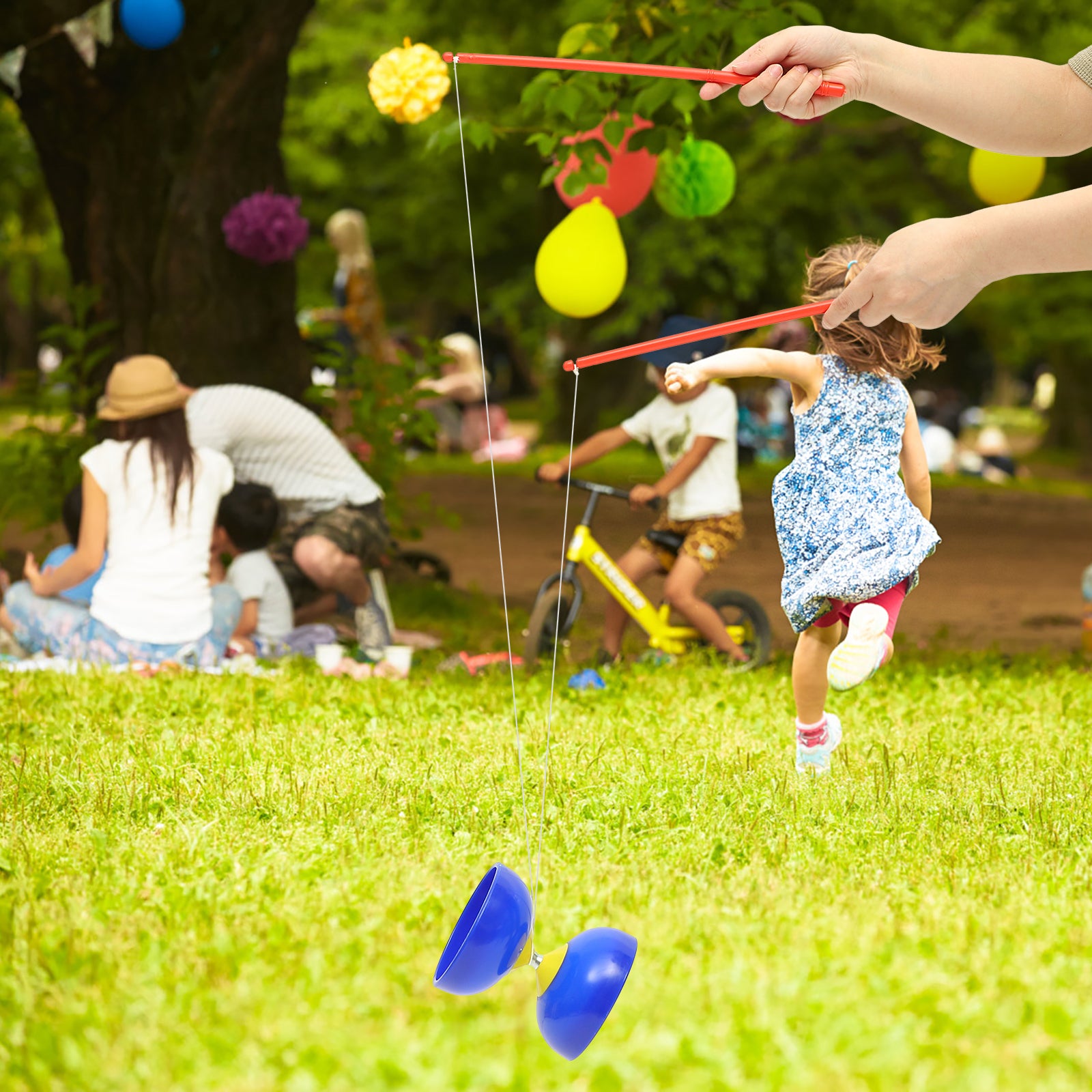 Diabolo Juggling Toy with Hand Stick O869040