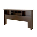 King Espresso Bookcase Headboard Z10575