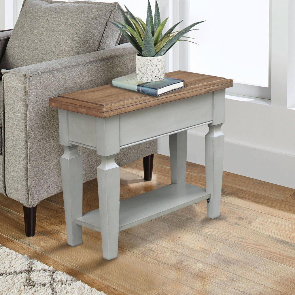 Vista Side Table Hickory Stone Finish W65190