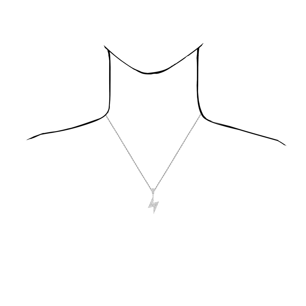 0.50CTW Natural Diamond Sterling Silver Pendant D26764