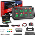 8 Gang Switch Panel with Label Stickers and Harness Y871