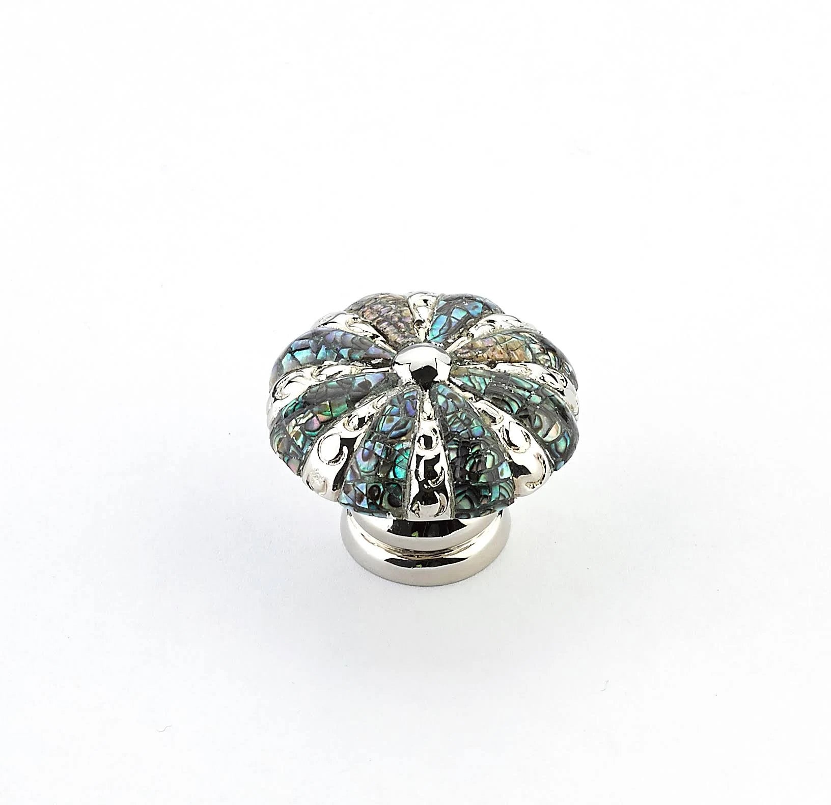 Polished Nickel Cabinet Knob, 1-3/8 in W840353