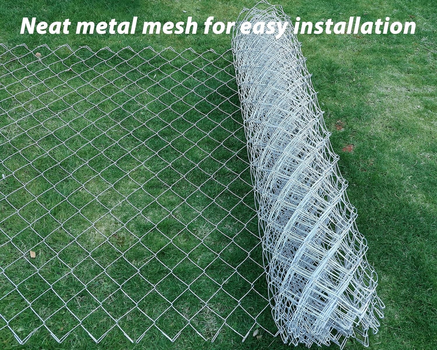 118'' L x 118'' W x 83'' H Galvanized Steel Dog Kennel with Lockable Door Q30862