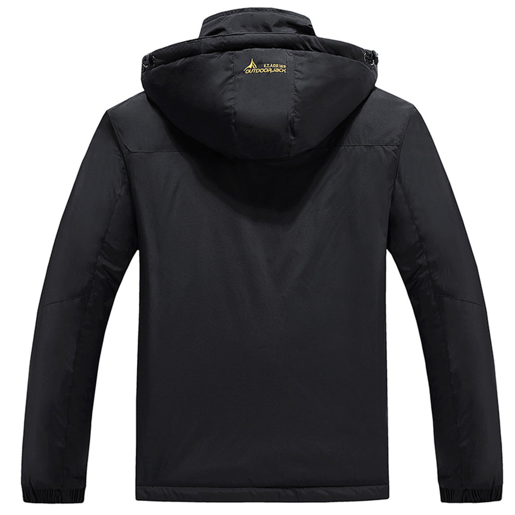 Men's Waterproof Ski Snow Jacket with Removable Hood Y6584