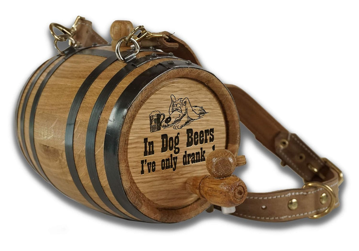 Oak Mini Keg Pet Collar Barrel Pack of 2 C6329