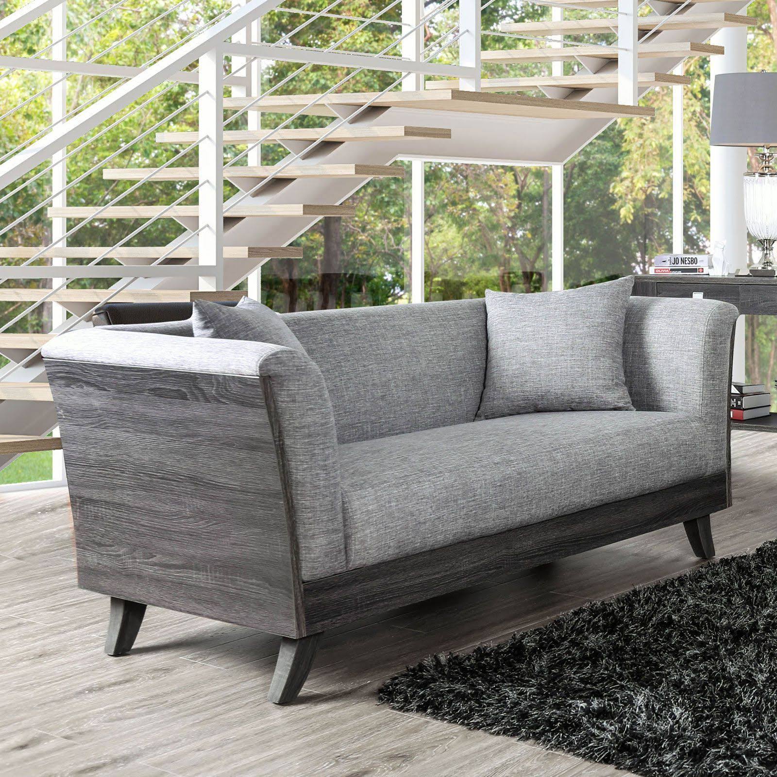 Gray Loveseat F5587