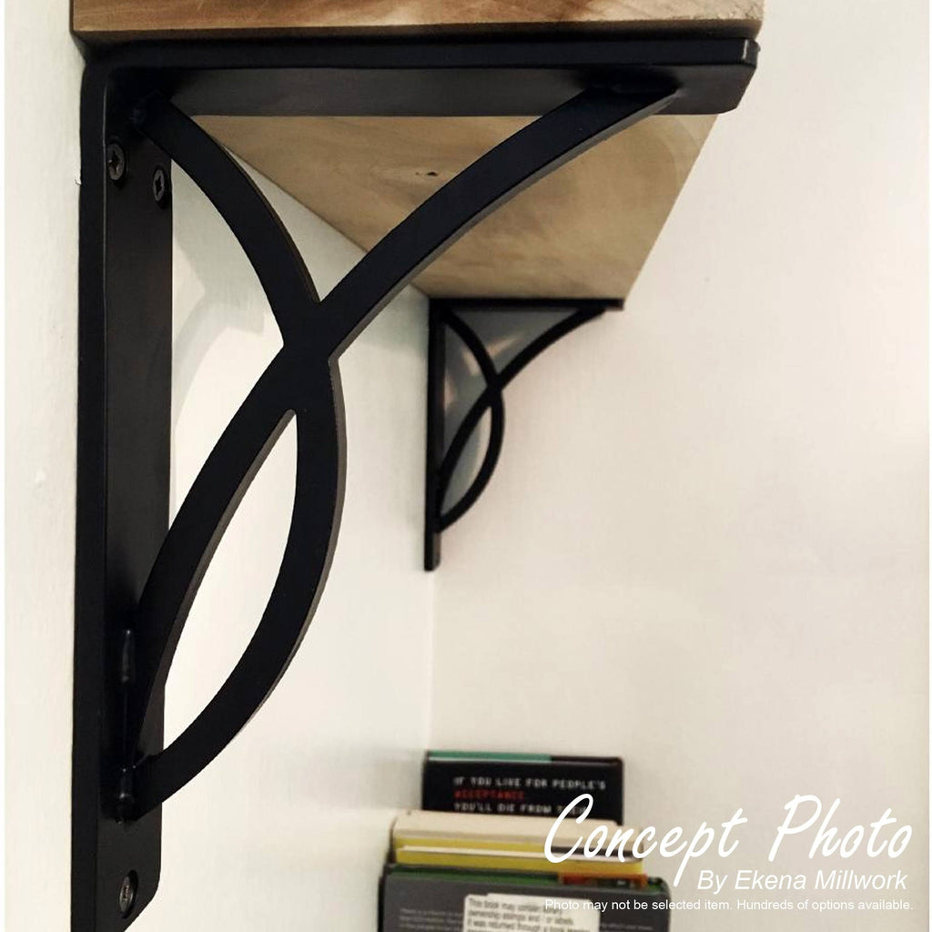 Antiqued Bronze Wrought Iron Bracket X73542