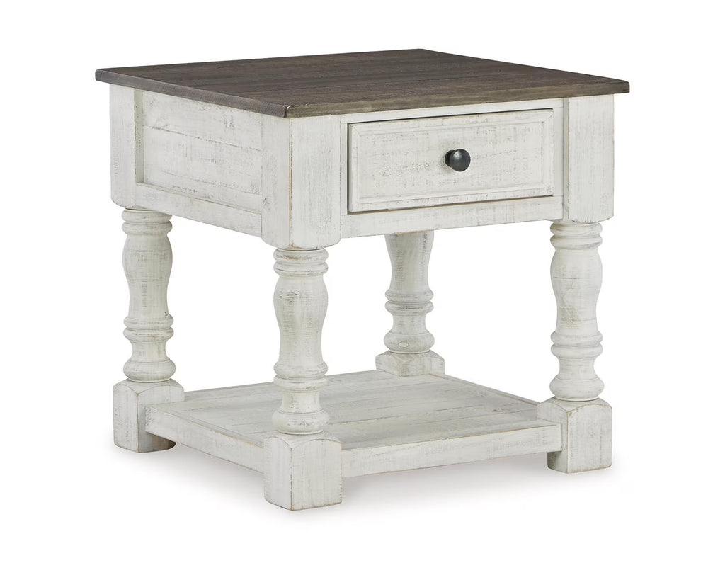White/Gray End Table S72905