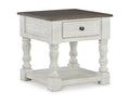 White/Gray End Table S72905