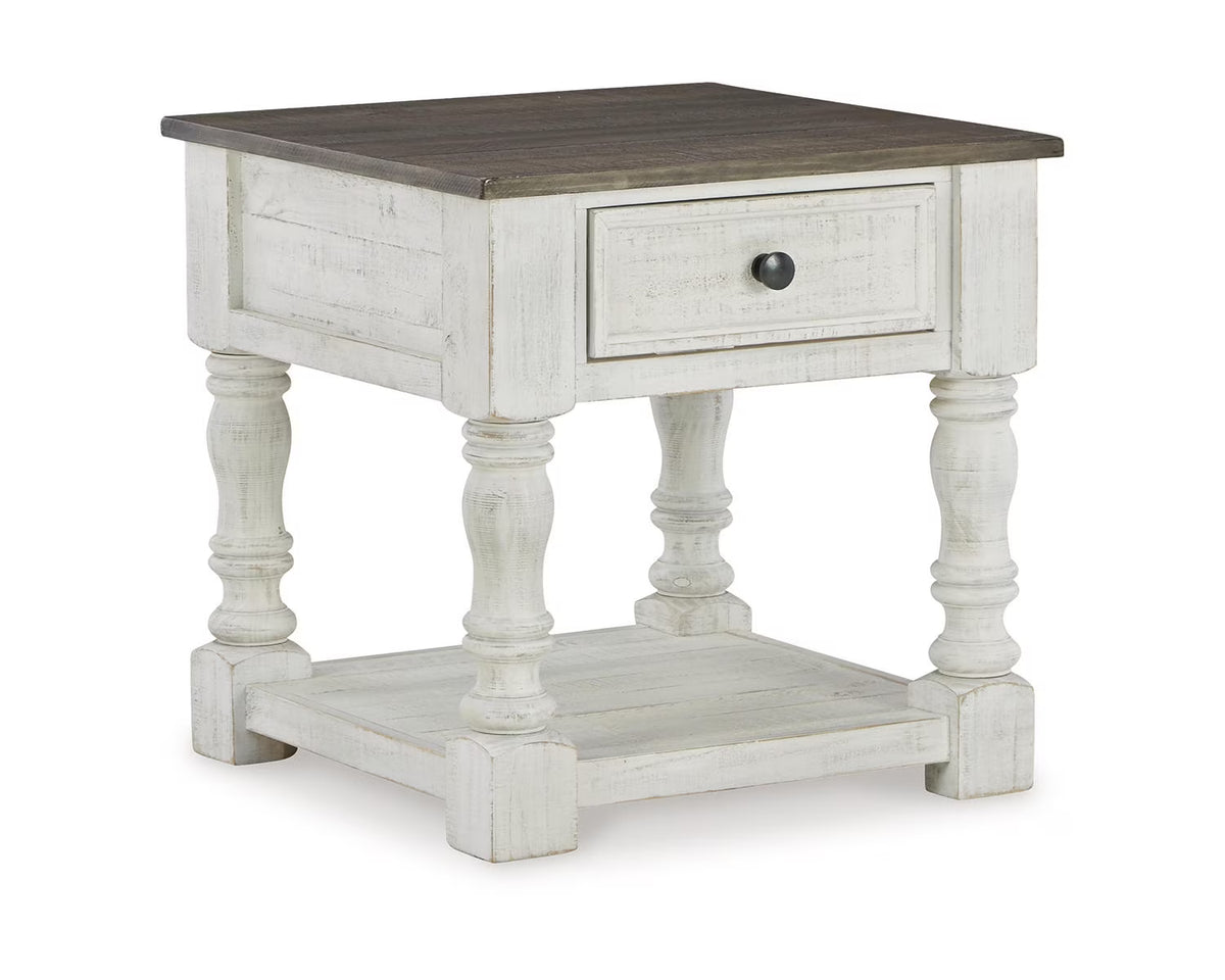 White/Gray End Table S72905