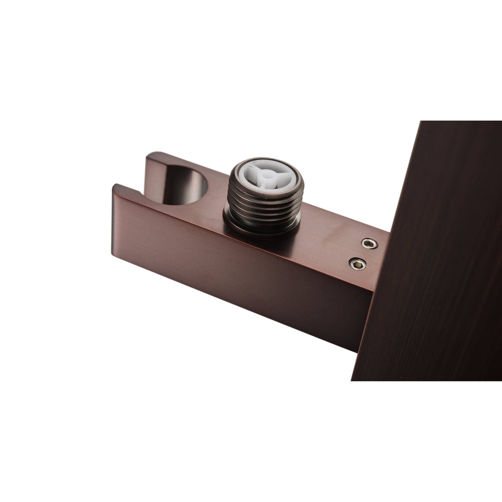 Oil Rubbed Bronze Gooseneck Tub Faucet with Hand Shower F1779