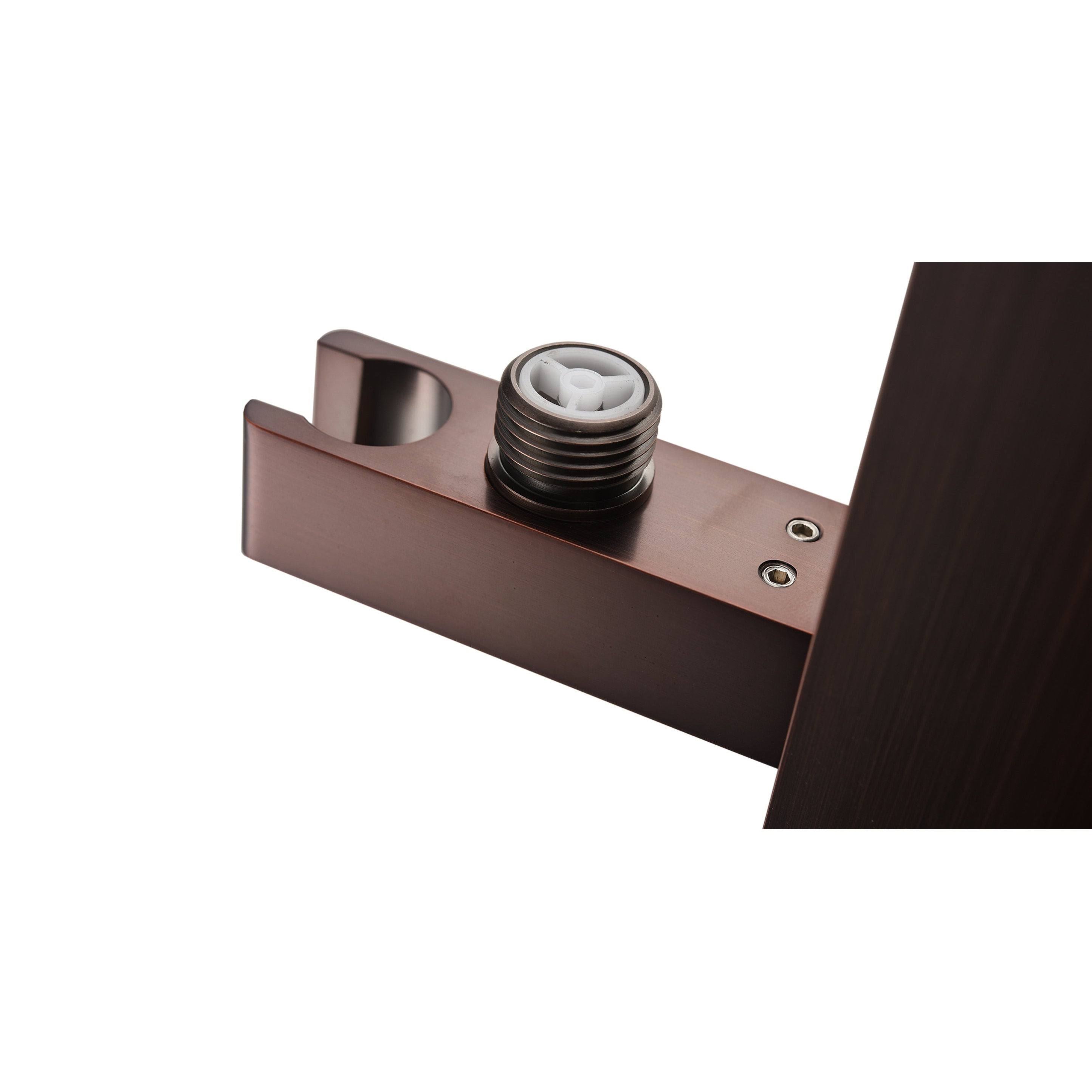 Oil Rubbed Bronze Gooseneck Tub Faucet with Hand Shower F1779
