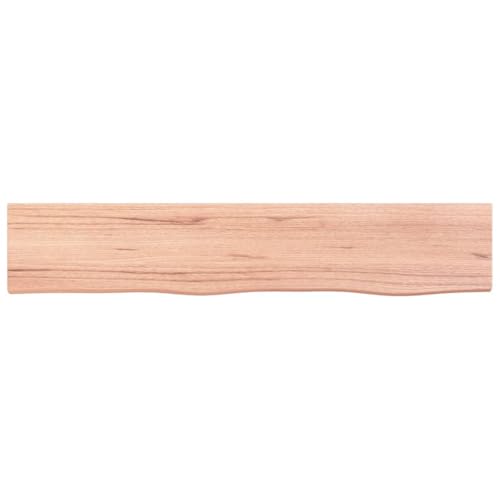Light Brown Solid Wood Wall Shelf K59572