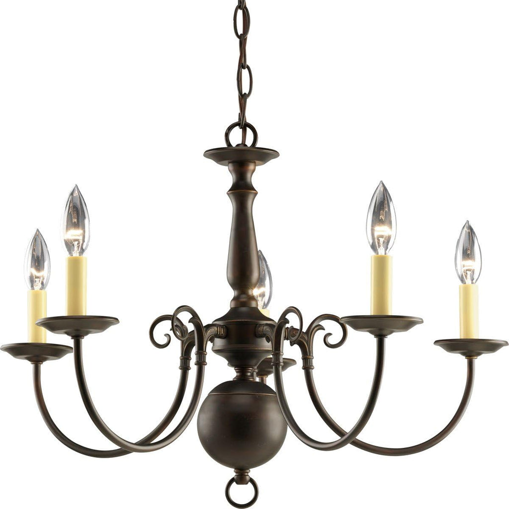 5-Light Polished Brass Chandelier Y38247