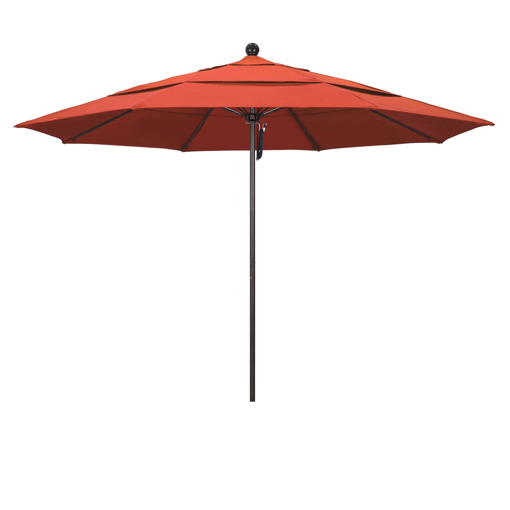 11' Fiberglass Market Umbrella with Double Wind Vent G327751