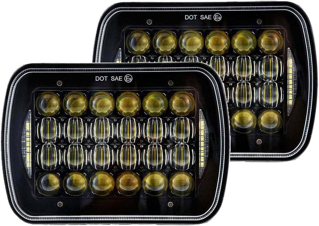 Black 5x7 inch LED Headlights Pack of 2 K867708