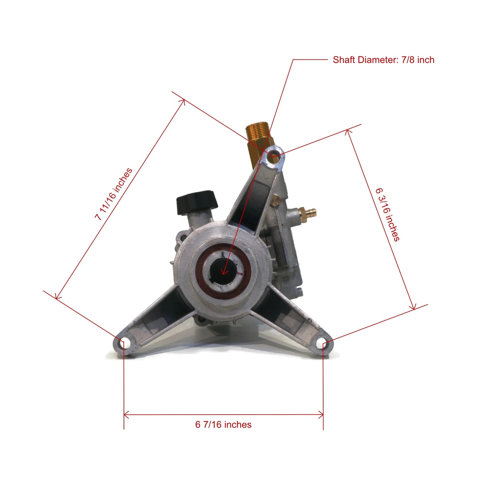 Power Pressure Washer 7/8" Shaft Pump D907