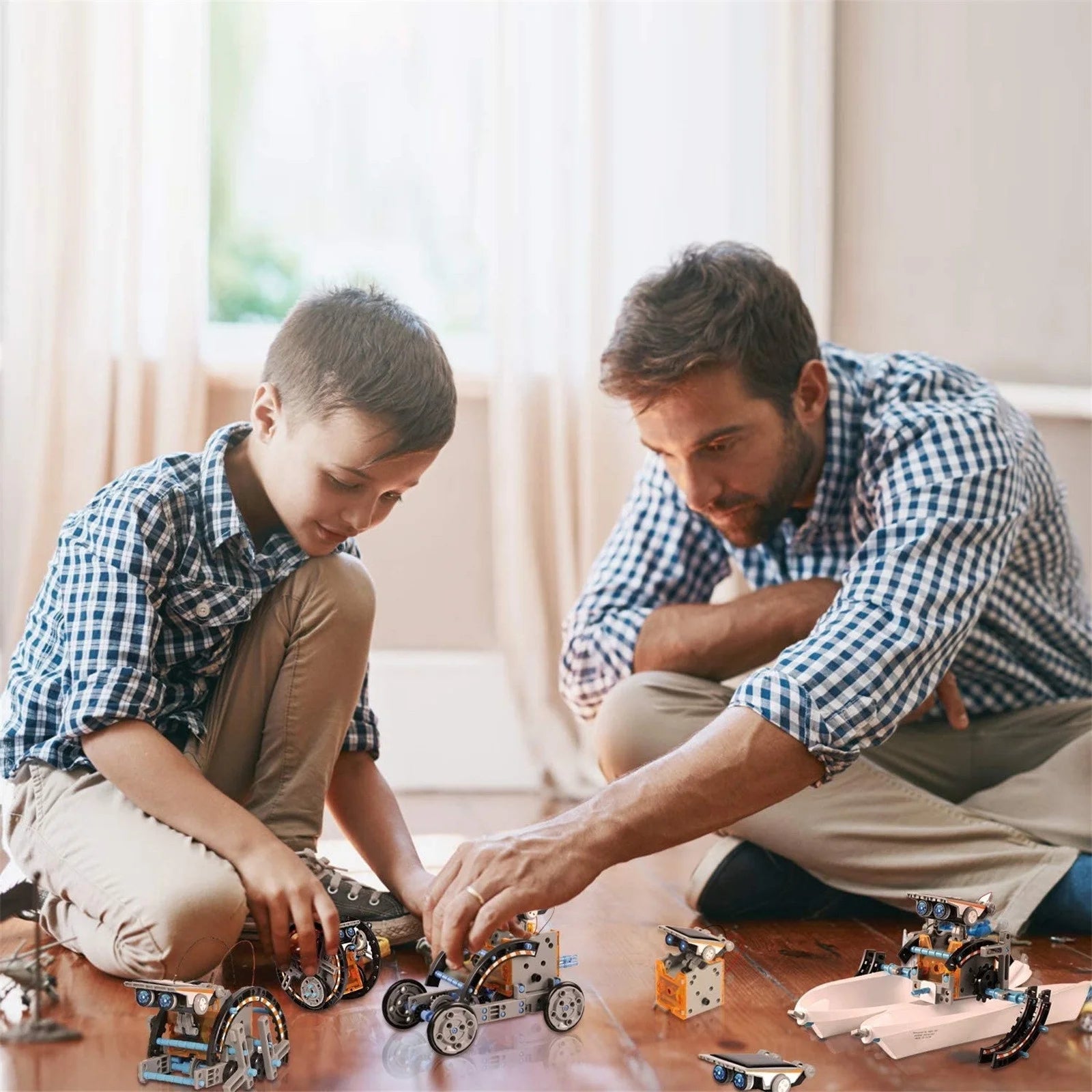 190 Pieces DIY Solar Powered Robot Construction Kit N886176