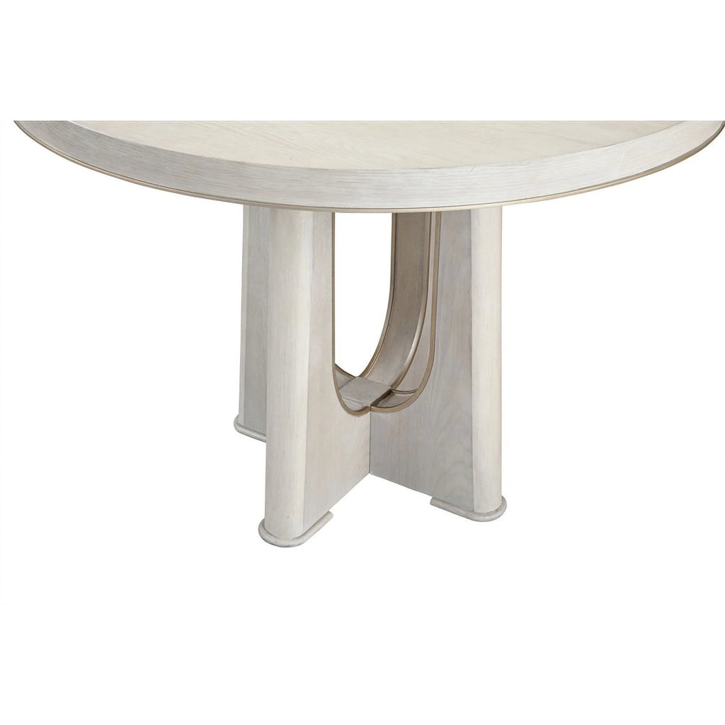 Washed Blond Oak Wood Dining Table K886