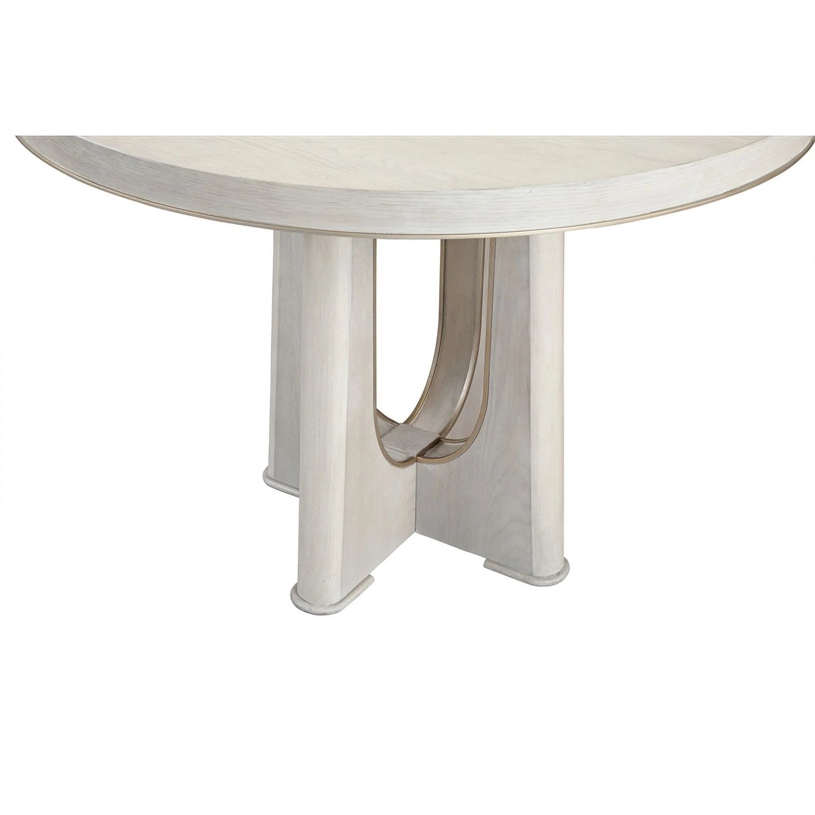 Washed Blond Oak Wood Dining Table K886