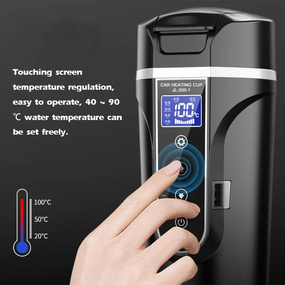12.0V Car 24V Truck Heated Water Cup Electric Kettle J51835