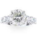 5 Ct Diamond Engagement Ring 14k White Gold D9657