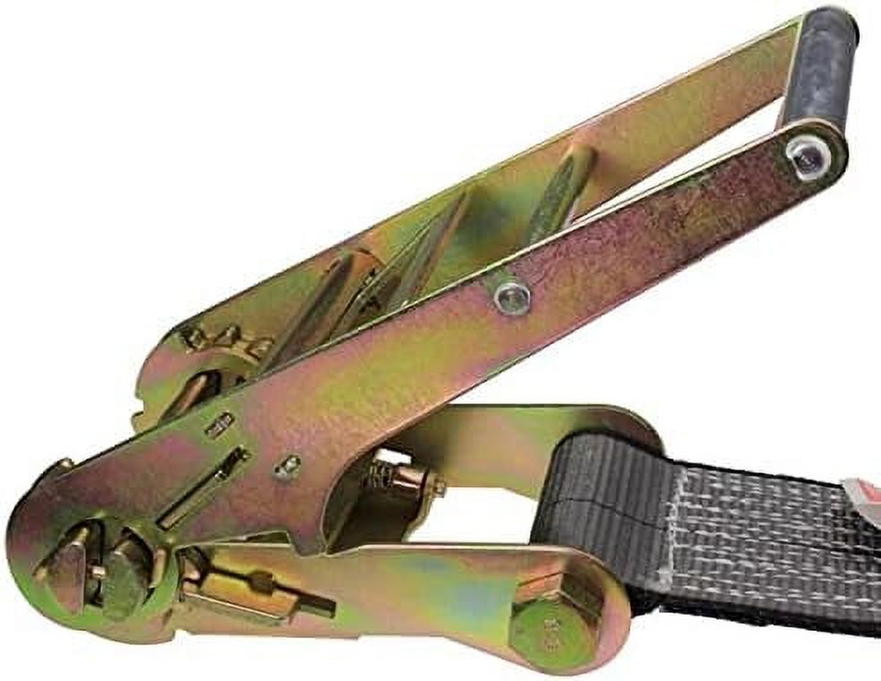 4 Inch X 30 Foot Blackline Ratchet Strap With Chain Extensions I30206