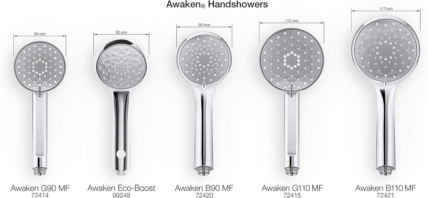 Vibrant Brushed Nickel Handshower Pack of 2 U96373