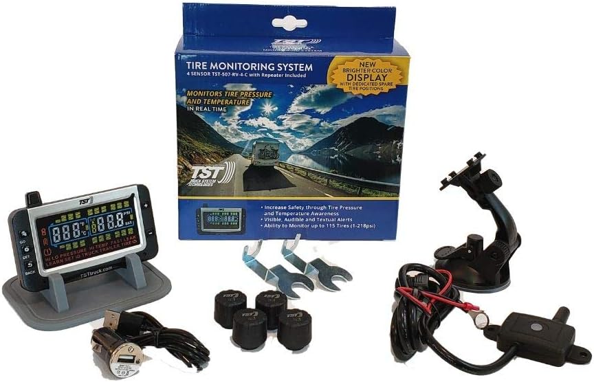 Tire Pressure Monitor with 4 Cap Sensors with Color Display I645560