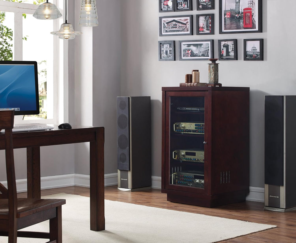 Dark Espresso Audio Video Component Cabinet C5163