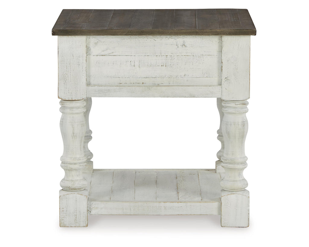 White/Gray End Table S72905